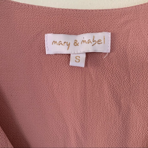 Mary & Mabel vneck bell sleeve slip over fully lined dress size small - Picture 7 of 9